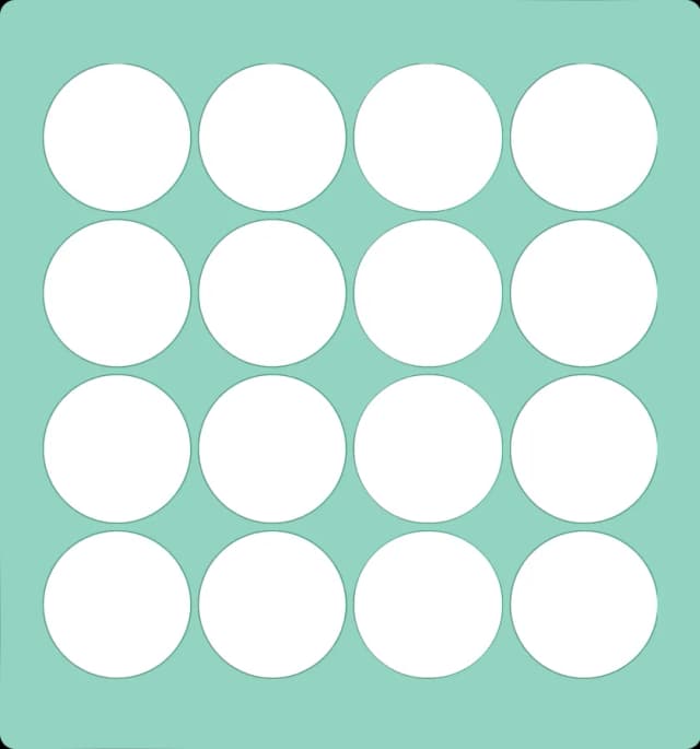 4x4 green blank bingo card