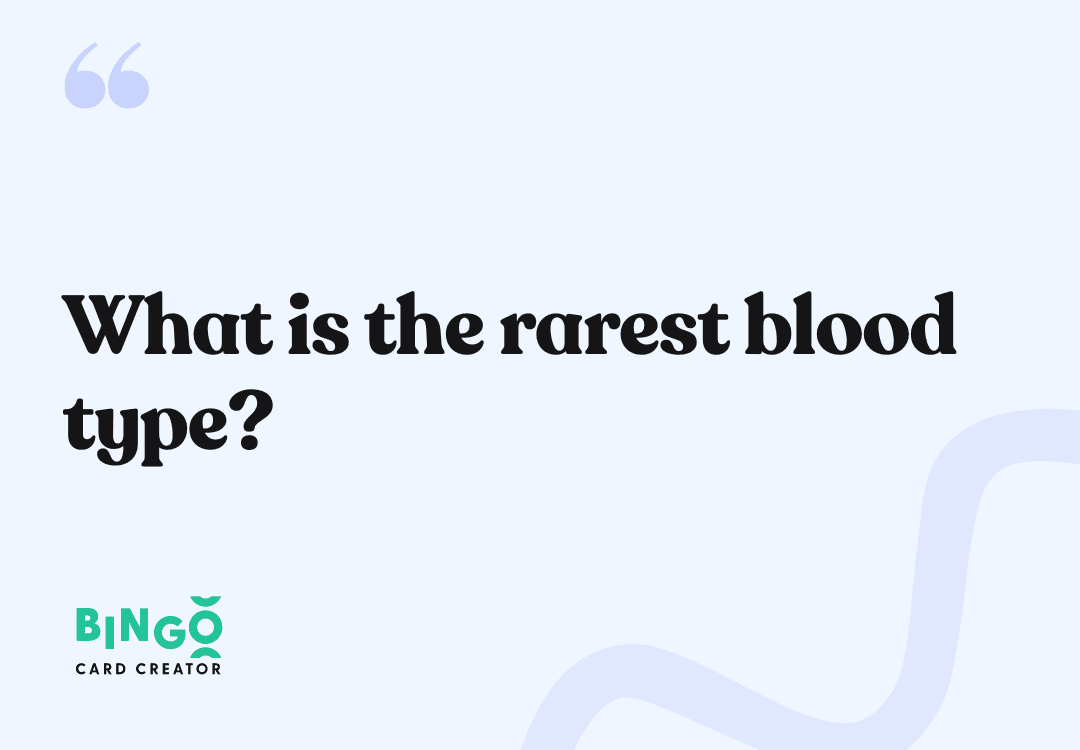 rarest blood type